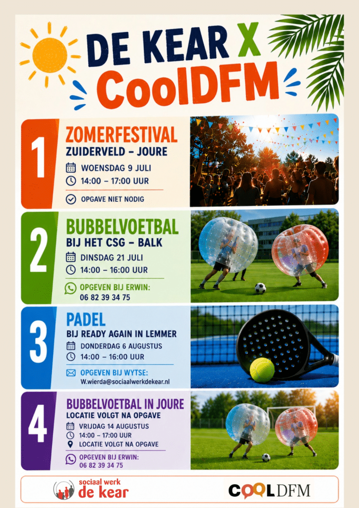Flyer met informatie, alle tekst die de flyer bevat staat ook in het nieuwsbericht hierboven.